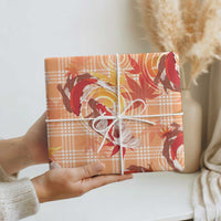 Orange Palaka Hawaii Aloha Wrapping Paper Koi Pond Mix Japanese Maple LT7 - Polynesian Pride