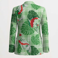 Lime Palaka Hawaii Aloha Blazer Koi Pond Mix Monstera - Polynesian Pride