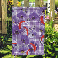 Lavender Palaka Hawaii Aloha Garden Flag Koi Pond Mix Orchids - Polynesian Pride