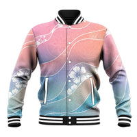 Aloha Hawaii Floral Tapa Baseball Jacket Patchwork Pastel Candy LT7 Unisex Pastel - Polynesian Pride