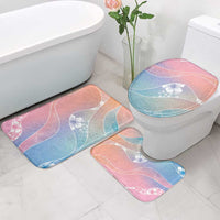 Aloha Hawaii Floral Tapa Bathroom Set Patchwork Pastel Candy - Polynesian Pride