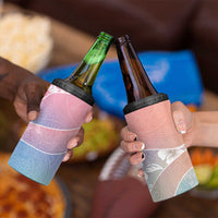 Aloha Hawaii Floral Tapa 4 in 1 Can Cooler Tumbler Patchwork Pastel Candy - Polynesian Pride