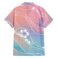 Aloha Hawaii Floral Tapa Family Matching Short Sleeve Bodycon Dress and Hawaiian Shirt Patchwork Pastel Candy - Polynesian Pride