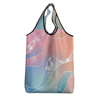 Aloha Hawaii Floral Tapa Grocery Bag Patchwork Pastel Candy - Polynesian Pride