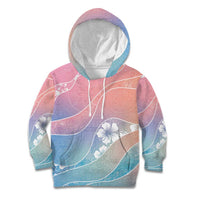 Aloha Hawaii Floral Tapa Kid Hoodie Patchwork Pastel Candy - Polynesian Pride