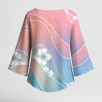 Aloha Hawaii Floral Tapa Kimono Sleeve Blouse - Patchwork Pastel Candy LT7 - Polynesian Pride