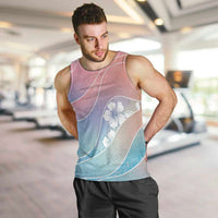 Aloha Hawaii Floral Tapa Men Tank Top Patchwork Pastel Candy LT7 Pastel - Polynesian Pride
