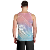 Aloha Hawaii Floral Tapa Men Tank Top Patchwork Pastel Candy LT7 - Polynesian Pride