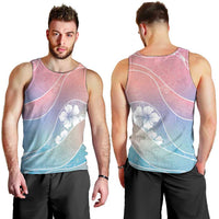 Aloha Hawaii Floral Tapa Men Tank Top Patchwork Pastel Candy LT7 - Polynesian Pride