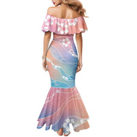 Aloha Hawaii Floral Tapa Mermaid Dress Patchwork Pastel Candy LT7 - Polynesian Pride