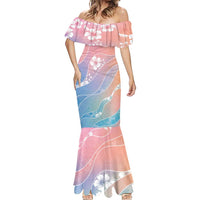 Aloha Hawaii Floral Tapa Mermaid Dress Patchwork Pastel Candy LT7 - Polynesian Pride