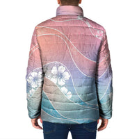Aloha Hawaii Floral Tapa Padded Jacket Patchwork Pastel Candy LT7 - Polynesian Pride