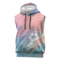 Aloha Hawaii Floral Tapa Sleeveless Hoodie Patchwork Pastel Candy LT7 Pastel - Polynesian Pride