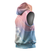 Aloha Hawaii Floral Tapa Sleeveless Hoodie Patchwork Pastel Candy LT7 - Polynesian Pride