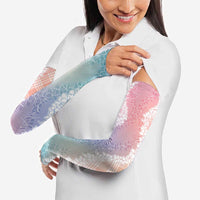 Hawaii Aloha Plumeria Lei Pastel Candy Palaka Arm Sleeves LT7 - Polynesian Pride