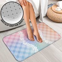 Hawaii Aloha Plumeria Lei Pastel Candy Palaka Bathroom Set - Polynesian Pride