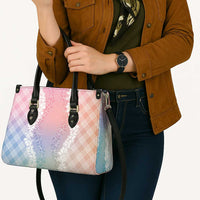 Hawaii Aloha Plumeria Lei Pastel Candy Palaka Leather Bag - Polynesian Pride