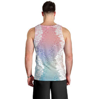 Hawaii Aloha Plumeria Lei Pastel Candy Palaka Men Tank Top LT7 - Polynesian Pride