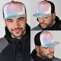 Hawaii Aloha Plumeria Lei Pastel Candy Palaka Mesh Trucker Cap LT7 - Polynesian Pride