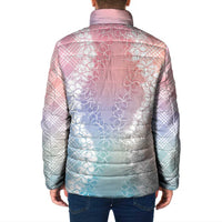 Hawaii Aloha Plumeria Lei Pastel Candy Palaka Padded Jacket LT7 - Polynesian Pride