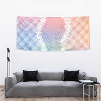 Hawaii Aloha Plumeria Lei Pastel Candy Palaka Tapestry - Polynesian Pride