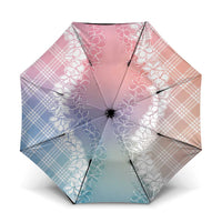 Hawaii Aloha Plumeria Lei Pastel Candy Palaka Umbrella LT7 One Size Folded 11.42 inch Opened Diameter 37.4 inch Pastel - Polynesian Pride