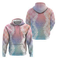 Hawaii Aloha Plumeria Lei Pastel Candy Palaka Zip Hoodie LT7 - Polynesian Pride