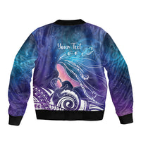 New Zealand Mother's Day Sleeve Zip Bomber Jacket Maori Hari Ra Mama LT7 - Polynesian Pride