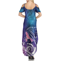 New Zealand Mother's Day Summer Maxi Dress Maori Hari Ra Mama LT7 - Polynesian Pride