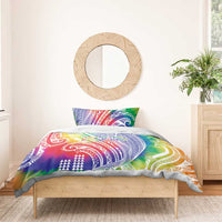 Aloha Pride Rainbow Tie Dye Bedding Set Humpback Whale - Love is Love