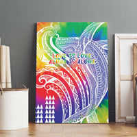 Aloha Pride Rainbow Tie Dye Canvas Wall Art Humpback Whale - Love is Love LT7 - Polynesian Pride