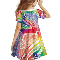 Aloha Pride Rainbow Tie Dye Family Matching Summer Maxi Dress and Hawaiian Shirt Humpback Whale - Love is Love
