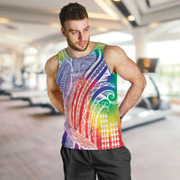 Aloha Pride Rainbow Tie Dye Men Tank Top Humpback Whale - Love is Love LT7 Colorful - Polynesian Pride