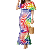 Aloha Pride Rainbow Tie Dye Mermaid Dress Humpback Whale - Love is Love