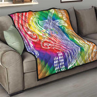 Aloha Pride Rainbow Tie Dye Quilt Humpback Whale - Love is Love