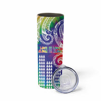 Aloha Pride Rainbow Tie Dye Skinny Tumbler Humpback Whale - Love is Love