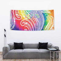 Aloha Pride Rainbow Tie Dye Tapestry Humpback Whale - Love is Love