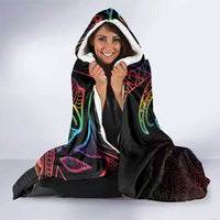Hawaii Pride Hooded Blanket Rainbow Swirls LT7 - Polynesian Pride