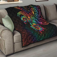 Hawaii Pride Quilt Rainbow Swirls