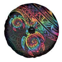 Hawaii Pride Spare Tire Cover Rainbow Swirls
