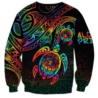 Hawaii Pride Sweatshirt Rainbow Swirls LT7 - Polynesian Pride