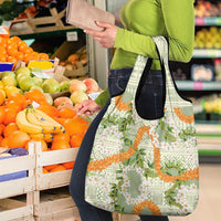 Aloha Festive Hawaii Grocery Bag Mokihana - Maile Leis in Muted Summer LT7 - Polynesian Pride