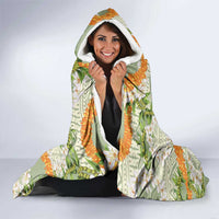 Aloha Festive Hawaii Hooded Blanket Mokihana - Maile Leis in Muted Summer LT7 - Polynesian Pride