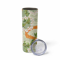 Aloha Festive Hawaii Skinny Tumbler Mokihana - Maile Leis in Muted Summer - Polynesian Pride