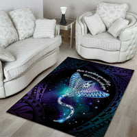 Polynesian Tala Manta Ray Area Rug Nowhere You Could Go That I Won't Be With You - Polynesian Pride