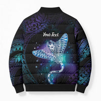 Polynesian Tala Manta Ray Bomber Puffer Jacket Nowhere You Could Go That I Won't Be With You LT7 - Polynesian Pride