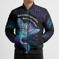 Polynesian Tala Manta Ray Bomber Puffer Jacket Nowhere You Could Go That I Won't Be With You LT7 - Polynesian Pride