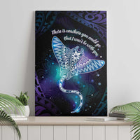 Polynesian Tala Manta Ray Canvas Wall Art Nowhere You Could Go That I Won't Be With You LT7 - Polynesian Pride