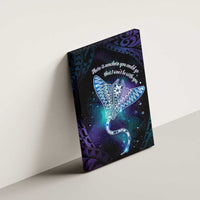 Polynesian Tala Manta Ray Canvas Wall Art Nowhere You Could Go That I Won't Be With You LT7 - Polynesian Pride