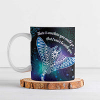 Polynesian Tala Manta Ray Ceramic Mug Nowhere You Could Go That I Won't Be With You LT7 Purple Teal - Polynesian Pride